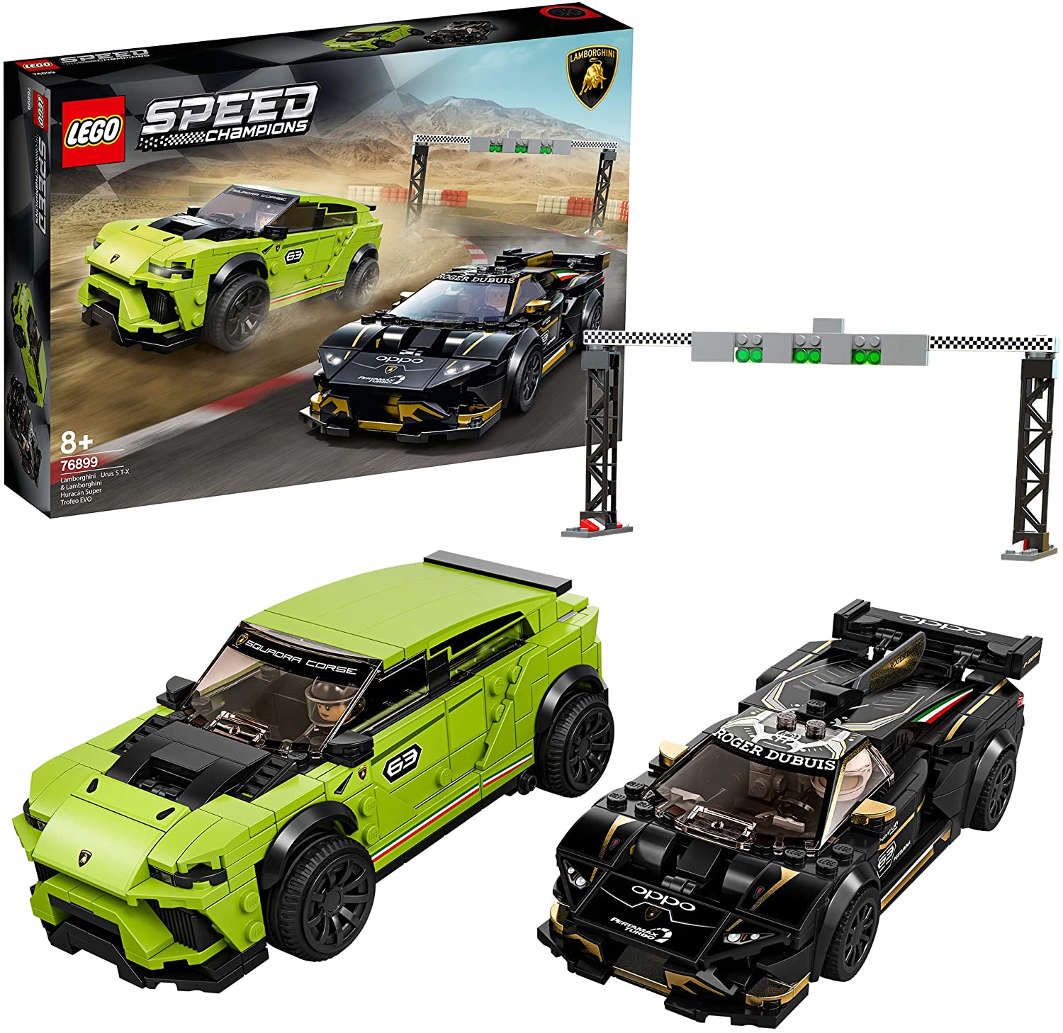 LEGO 76899 Speed Champions Lamborghini Urus ST-X & Huracán Super Trofeo EVO Race Cars Toys Set for 8 Years Old