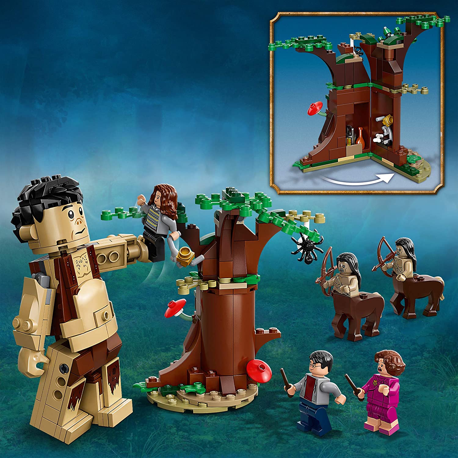 LEGO 75967 Harry Potter Forbidden Forest: Umbridge’s Encounter Building Toy, Set including Giant Grawp and 2 Centaur Figures - Image 2