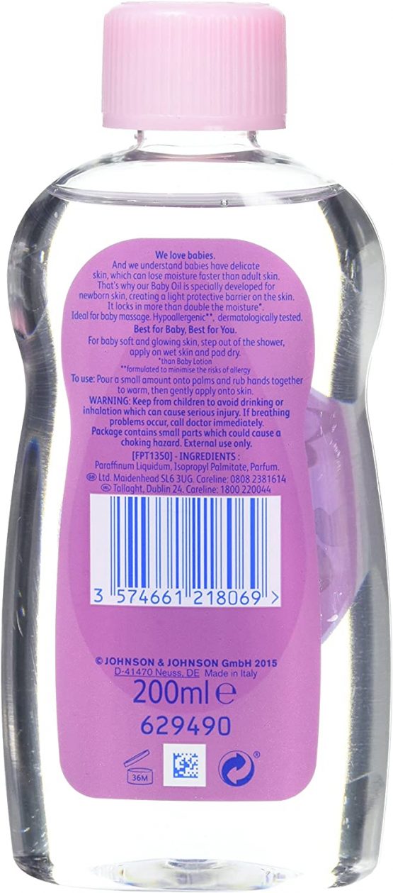 JOHNSON'S Baby Oil, 200 ml, Pack of 6 - Image 2