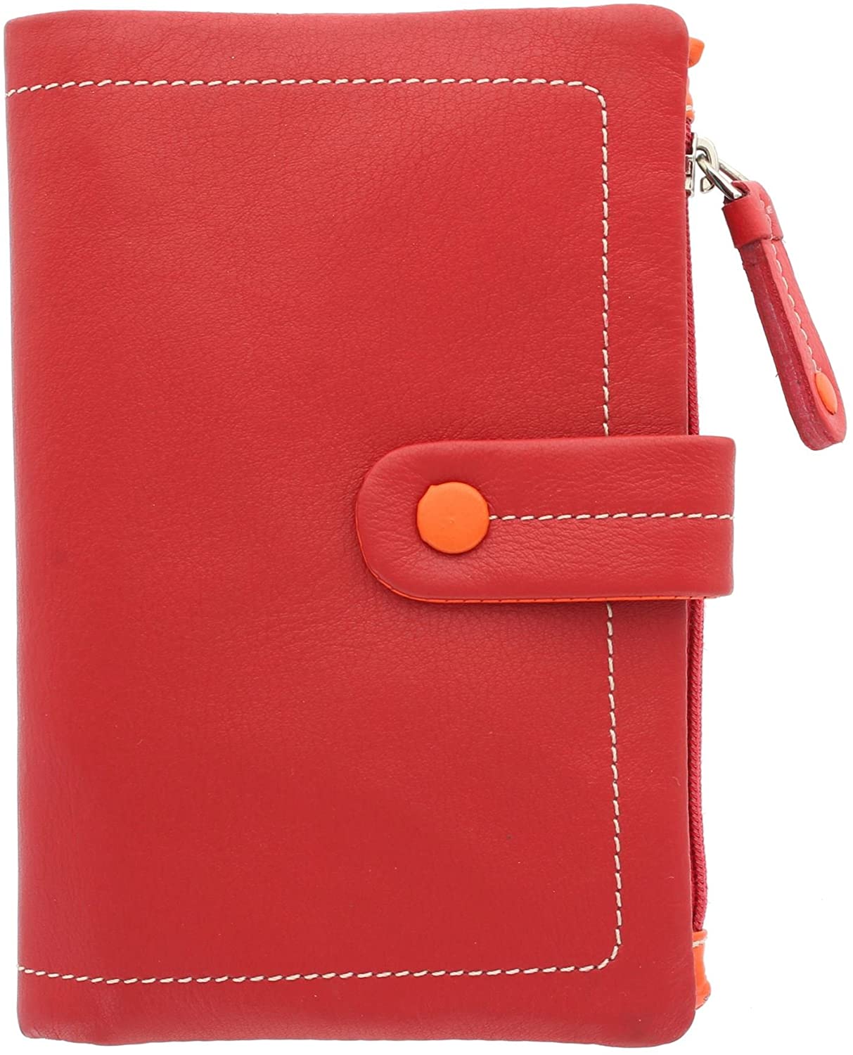 VISCONTI Mimi Collection Malibu Multicoloured Leather Purse M87 Red Multi - Image 3