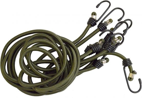 BCB CM031 Green Heavy Duty Elasticated Bungee Cord 1M Pack of 4 - Image 3