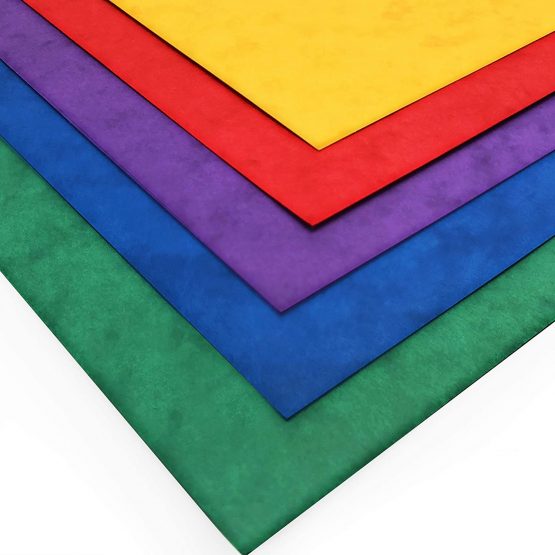 Clairefontaine A4 Mottled Coloured Card Pressboard - Premium Quality - 265gsm - 5 Colours - 50 Sheets - Image 3