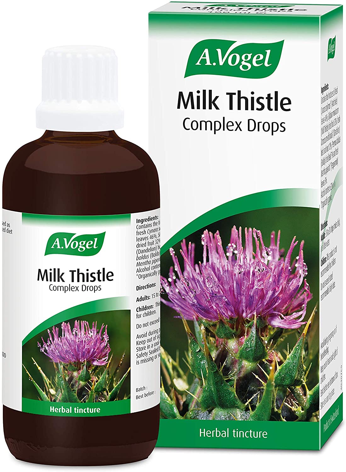 A.Vogel Milk Thistle Complex Drops 100 ml, Green, 100 ml (Pack of 1)