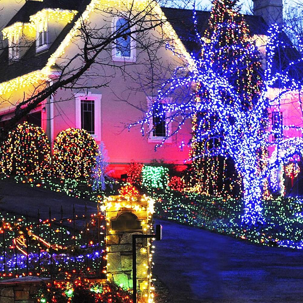 Solar String Lights Outdoor Led Fairy Lights Solar Fairy String Light for Garden Fence Home Christmas Tree Party Plaza 100 Led Multi-Colored - Image 4