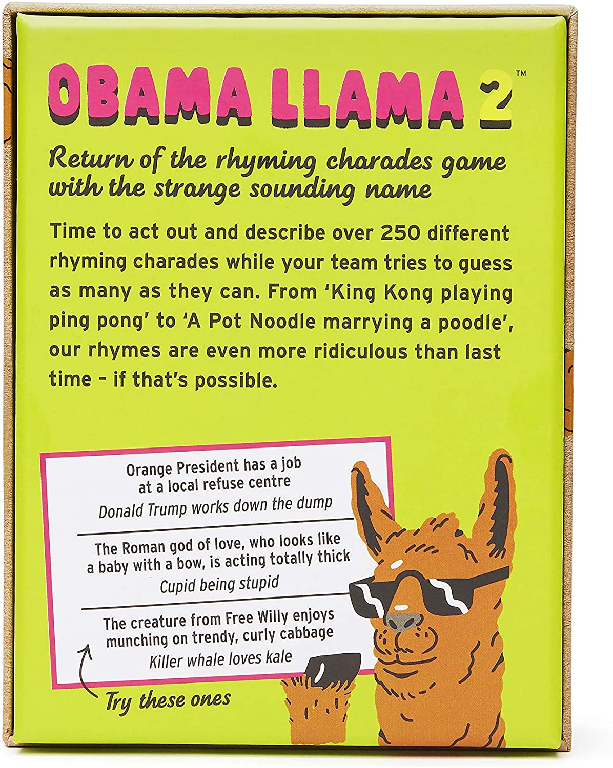 Mini Obama Llama 2: The Family Travel Game with the Strange-Sounding Name, Multicolor, Large - Image 3