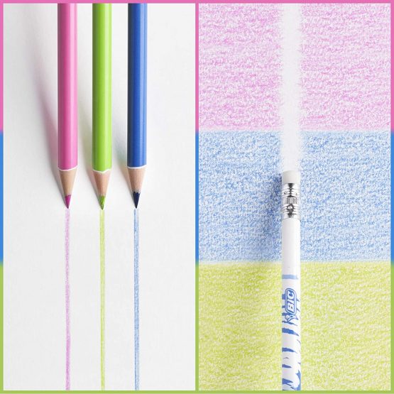 BIC Kids Evolution Illusion Erasable Colored Pencils - Assorted Colors, Pack of 24 - Image 4