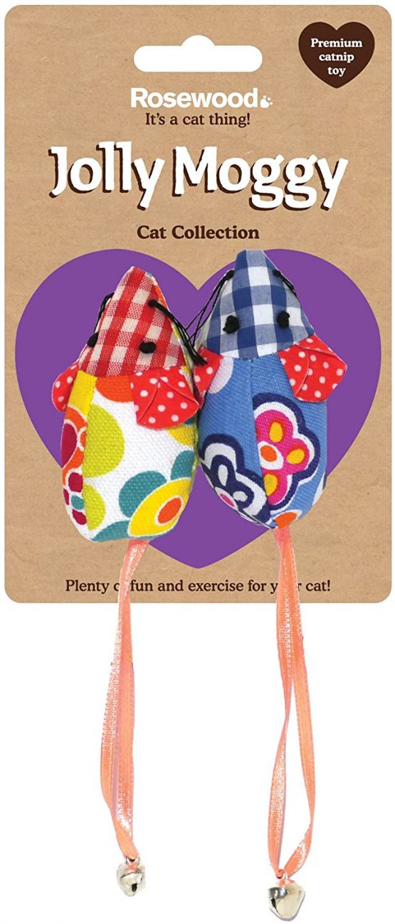 Rosewood Patchwork Mice Duo Cat Toy - Image 2