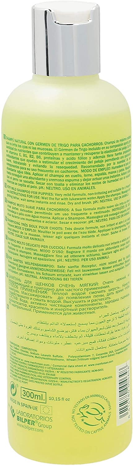 Menforsan - wheatgerm Shampoo for puppies, Yellow, 300ml - Image 2