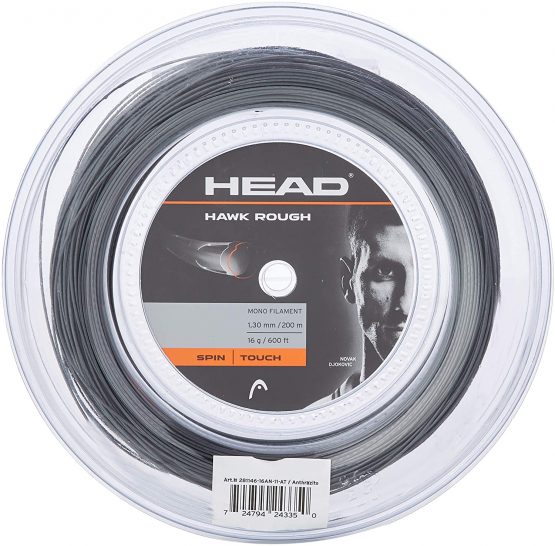 HEAD Unisex - Adult Hawk Rough Roll 200 Tennis String