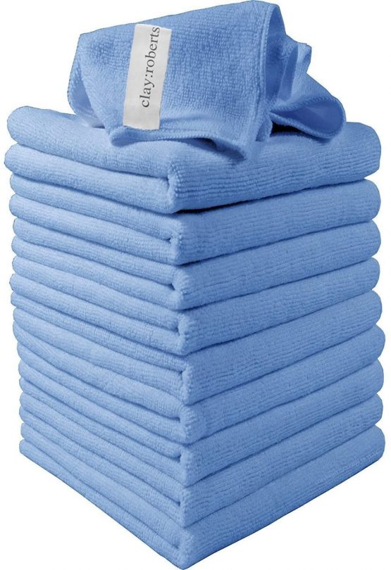 Clay Roberts Microfibre Cleaning Cloths, 40cm x 30cm - Pack of 10