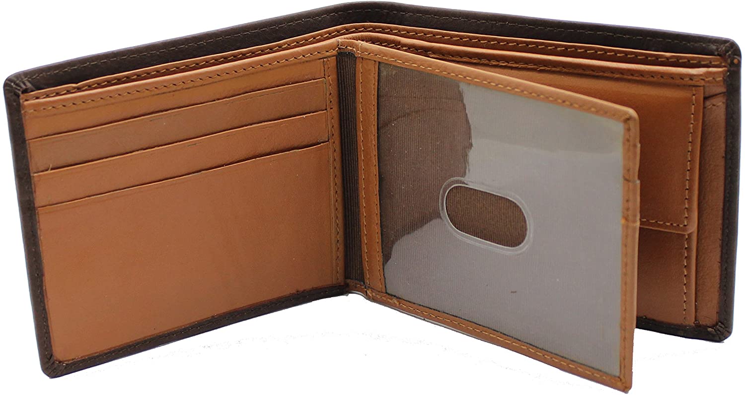 STARHIDE RFID Blocking Wallet for Men UK, Genuine Soft Leather Bifold Card Holder, Coin Pocket, ID Window, Cash Organiser - Image 3