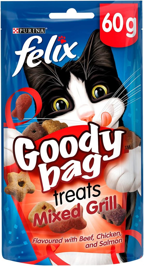Felix Goody Bag Cat Treats Mixed Grill 60g (Pack of 8)