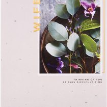 Sympathy Card for Loss of Wife from Hallmark - Embossed Photographic Design