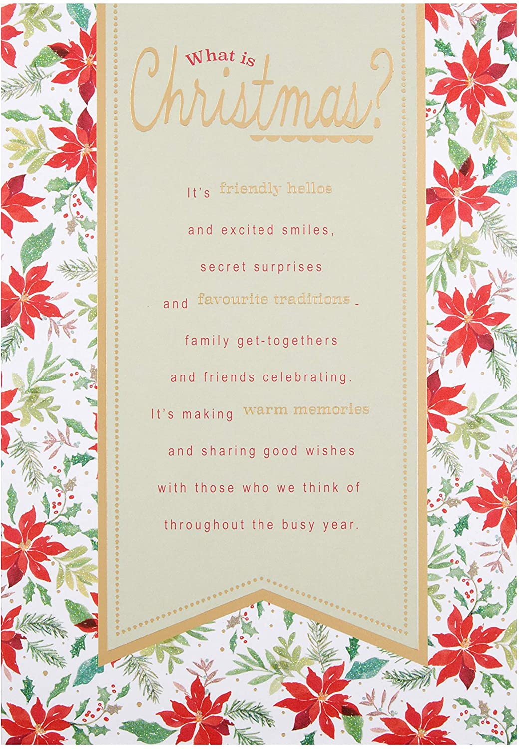 Hallmark 25491286 Medium Christmas Card "Favourite Traditions" - Image 2