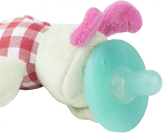 Caterpillar Animal Dummy Pacifier Toy, Stuffed Animal Soft Plush Toy, Dummy Teether, Perfect Infant Teething Toy Silicone Baby Dummy, with 100% Safe FBA Attached Dummy (Caterpillar) - Image 3