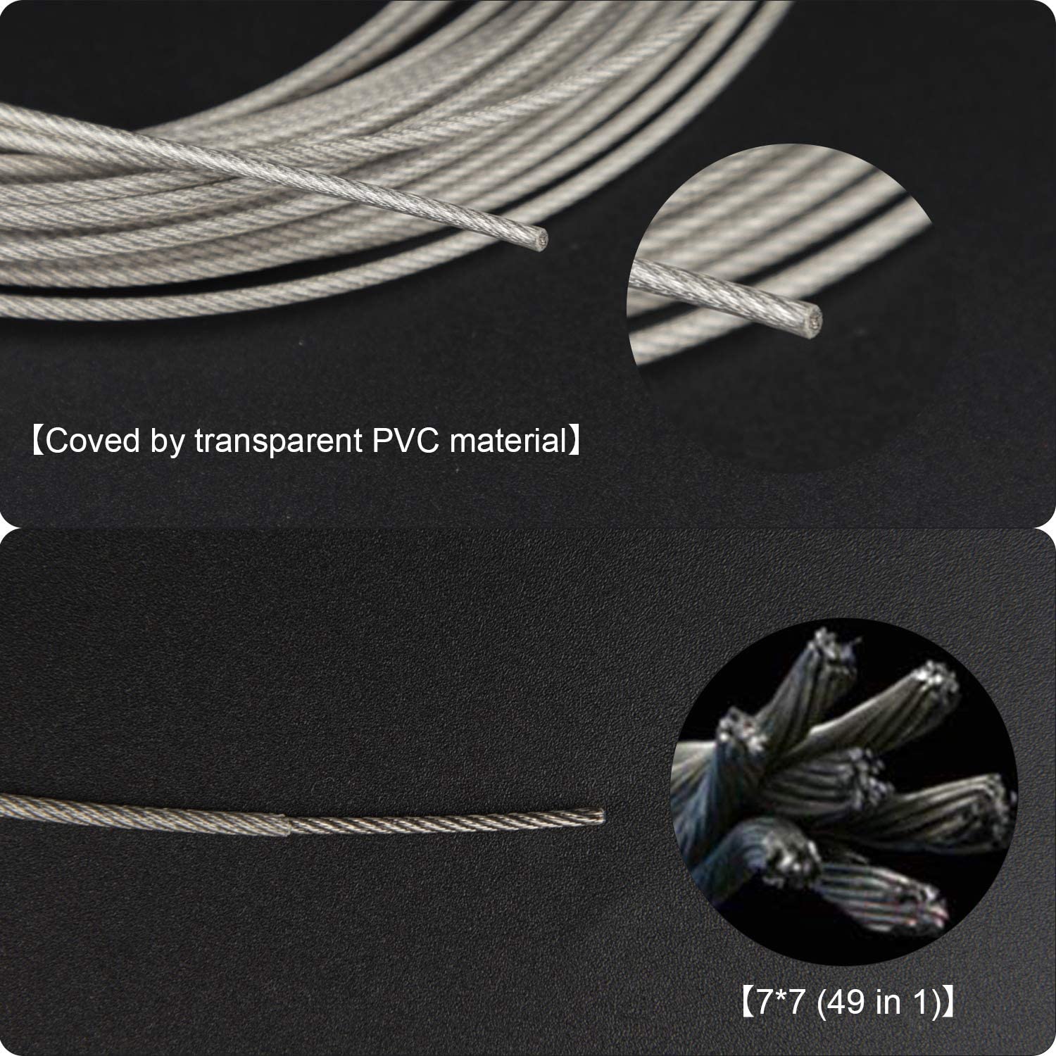 TUPARKA 2mm x 10m Stainless Steel Picture Hanging Wire Picture Cord for Mirror Picture Hanging Fixings with 10 Crimp Tube 15 D-Ring Picture Frame Hanging Hooks and Screws (Up to 30 KG) - Image 2
