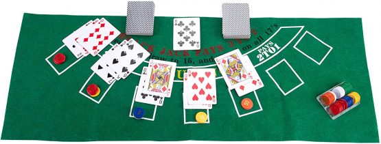 Engelhart Casino Game Set: 12 '' Roulette and Black Jack - Image 3