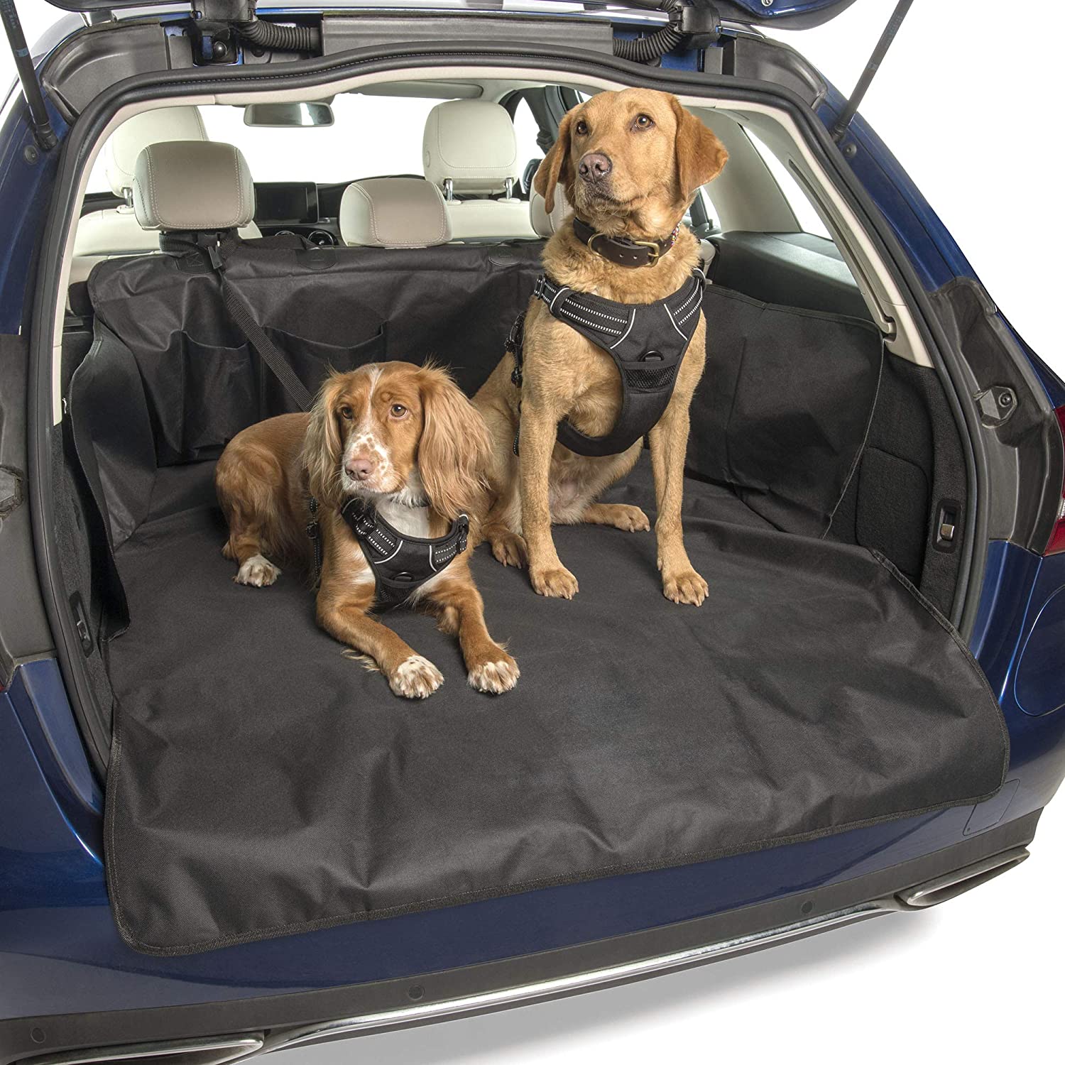 MuttStuff & Co Dog Car Boot Liner Protector Cover with (3-in-1) FREE Pet Seat Belt Waterproof Covers Travel Accessories Car Seat Protection Fits Cars - Image 3