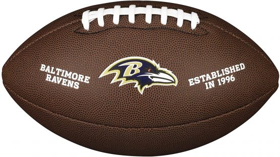 Wilson Sporting Goods NFL Team Logo Composite Football, Official - Baltimore Ravens
