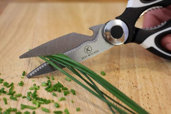 Best kitchen Heavy Duty Cooking Scissors for Poultry, Meat, Herb Cutting – Multipurpose Dishwasher Safe Kitchen Shears - Surgical Grade Stainless Steel - Image 4