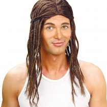 Dreadlocks Wig National 60's Fancy Dress - Brown