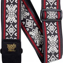 Ernie Ball Blackjack Red Jacquard Strap