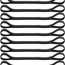 9 Pieces Thick Non-slip Elastic Sport Headbands, Elastic Silicone Grip Exercise Hair and Sweatbands for Football, Basketball, Soccer, Tennis, Yoga and Golf (Black)