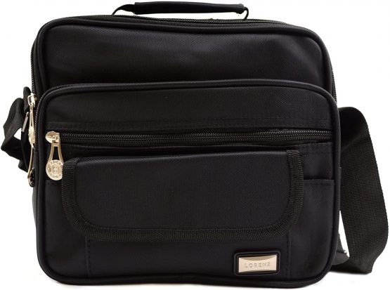 Mens/Ladies Smooth Canvas Style Work/Travel 'Small Messenger' Cross Body Bag