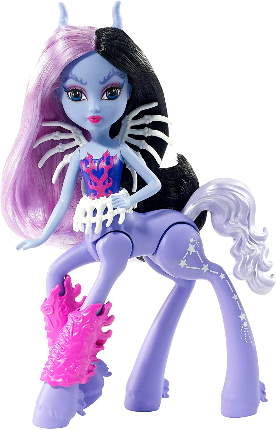 Monster High Fright-Mares Onyx Firehoof Figure Doll, Purple, 6 inches