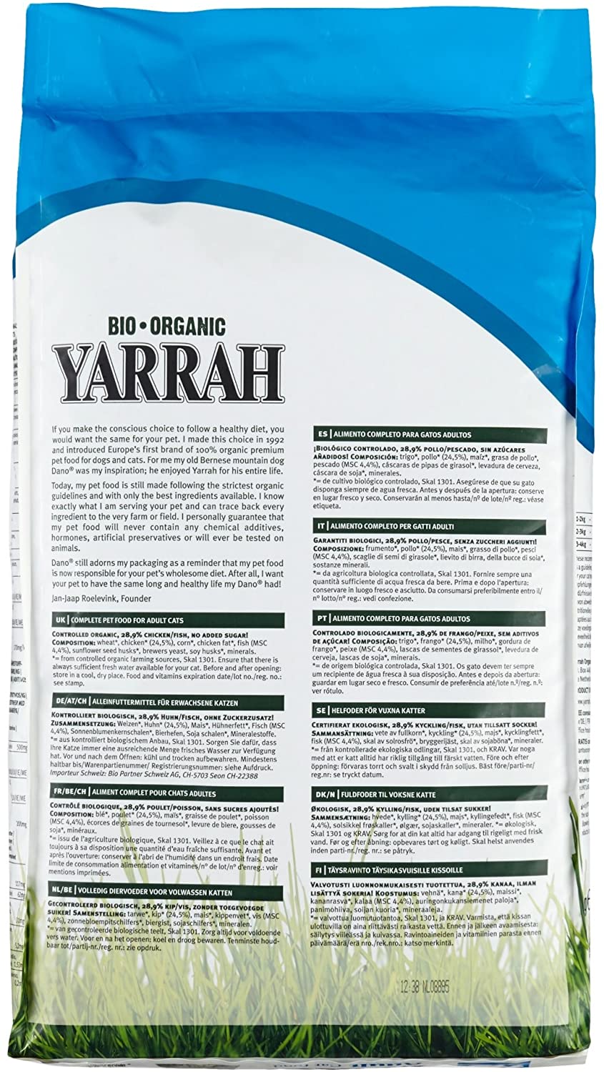 Yarrah fish 10 kg organic cat food, 1 pack (1 x 10 kg) - Image 2