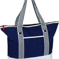 TOPICO Luggage- Carry-On Luggage, Beige/Blue