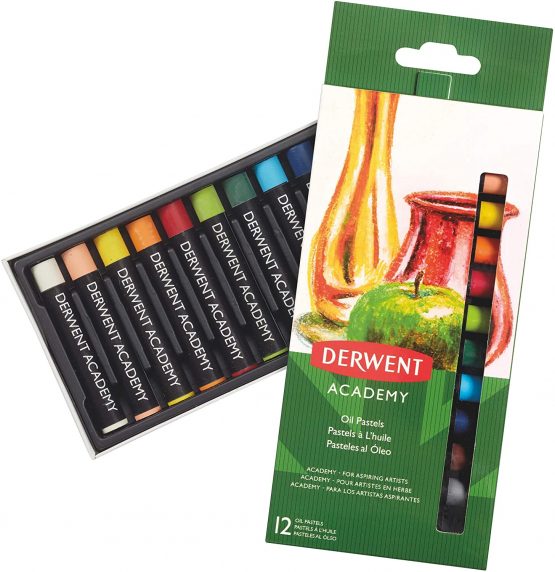 Derwent Academy Oil Pastels, Set of 24, High Quality, 2301953, Multicolor