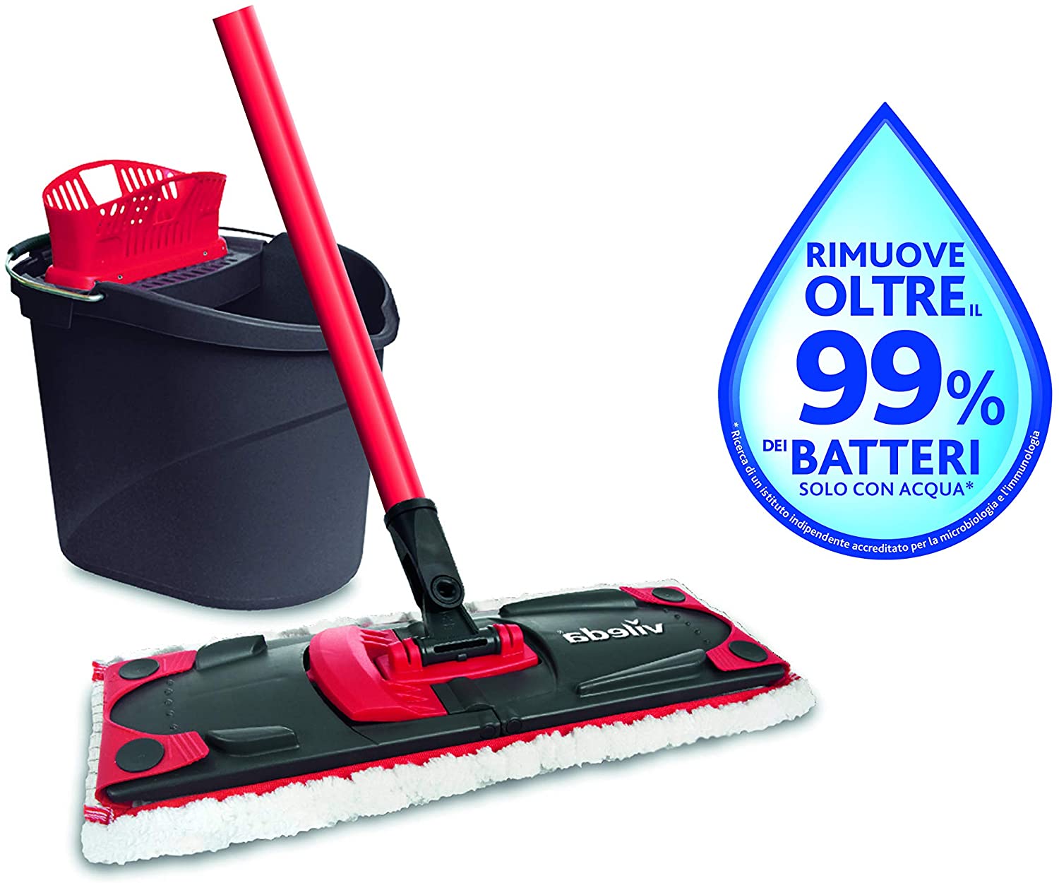 Vileda Supermocio Revolution 133493 System to the System Made From base plate Bucket and Wringer with Microfibre clean