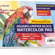 TRITART Watercolour Paper A6 300gsm- Professional Acid Free Watercolour Pad With 55 Sheets- Perfectly White water colour paper used for Oil, Pastels Painting & Sketching