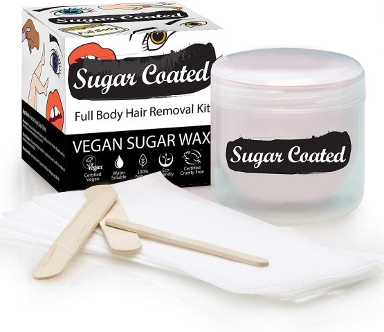 Sugar Coated Hair Removal Wax Kit for Full Body Waxing,Vegan Friendly & Cruelty Free, Easy To Use, Gentle and Non-Damaging, Water Soluble,Mess Free, Suitable for All Skin Types,Naturally Scented, 250g - Image 4