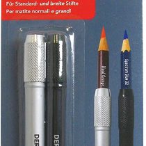 Derwent Pencil Extenders, Set Of 2, Screw Fitting & Soft Touch Coating, For Use With 7mm & 8mm Diameter Pencils, Professional Quality, 2300124