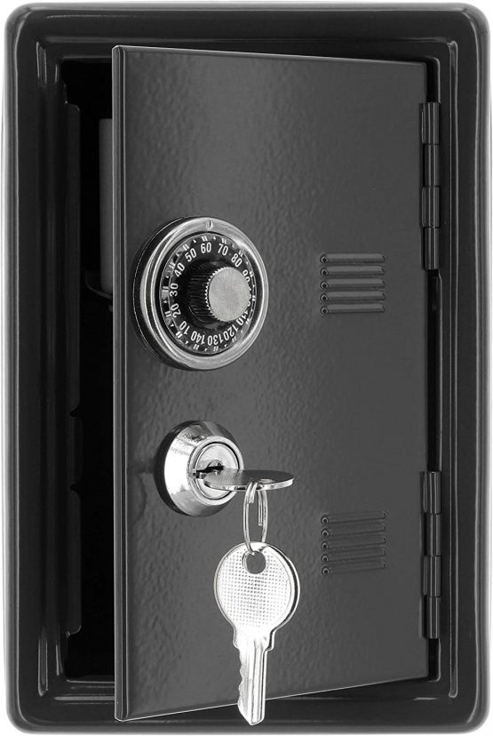MIK Funshopping Box Safe with Key Black - Image 4