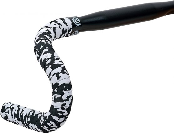 Bike Handlebar Tape Cork Plus Ribbon, Black/Grey, 1309SGR