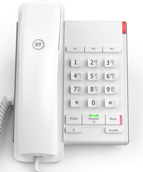 BT Converse 2100 Corded Telephone, White - Image 2