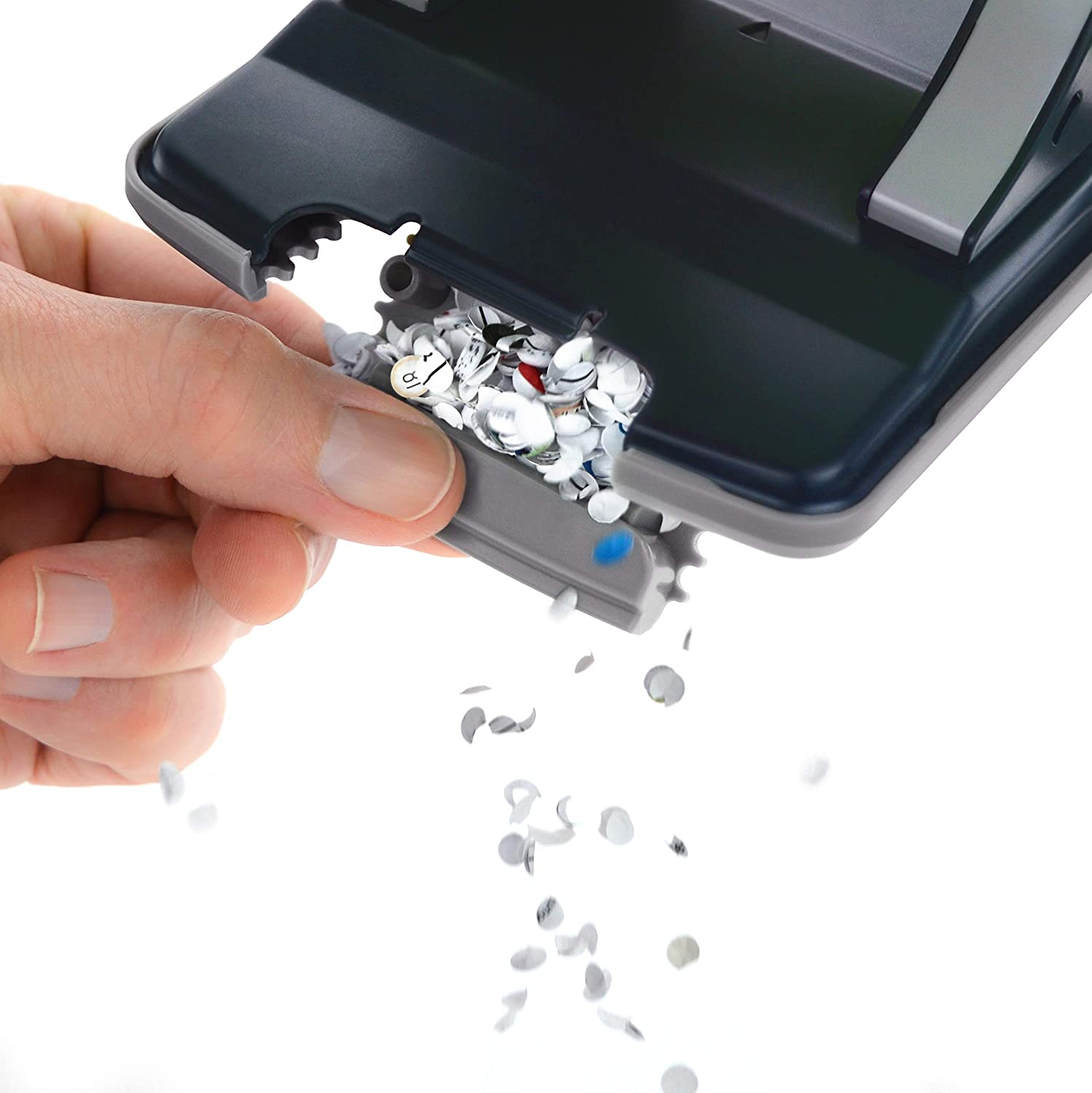 Rapesco 1524 ECO X5-30ps Less Effort 2 Hole Punch, 30 Sheet Capacity, Soft White - Image 4