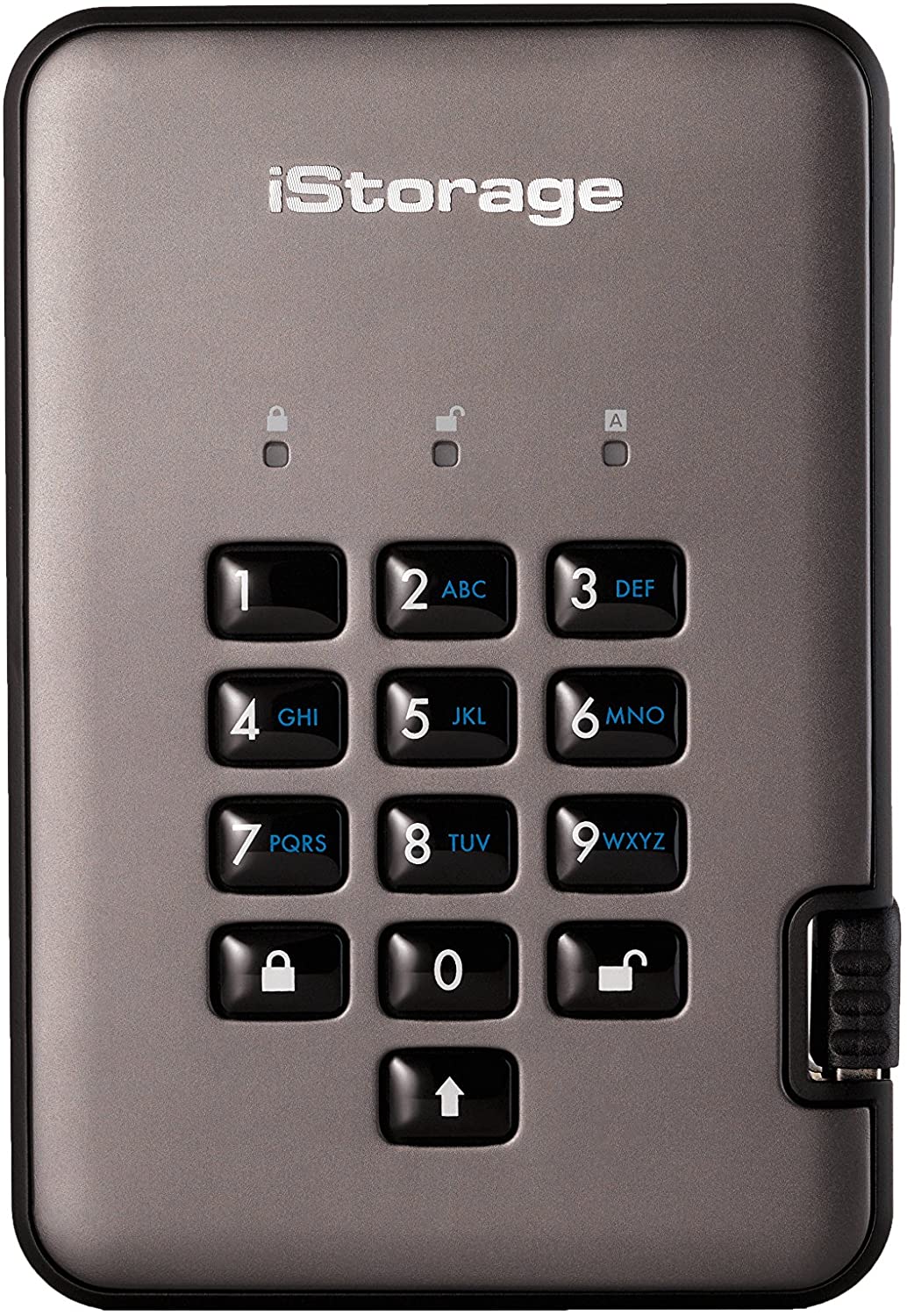 iStorage DiskAshur PRO2 SSD 2 TB - Secure Solid State Drive - FIPS Level 2 - Password Protected - Dust/Water-Resistant