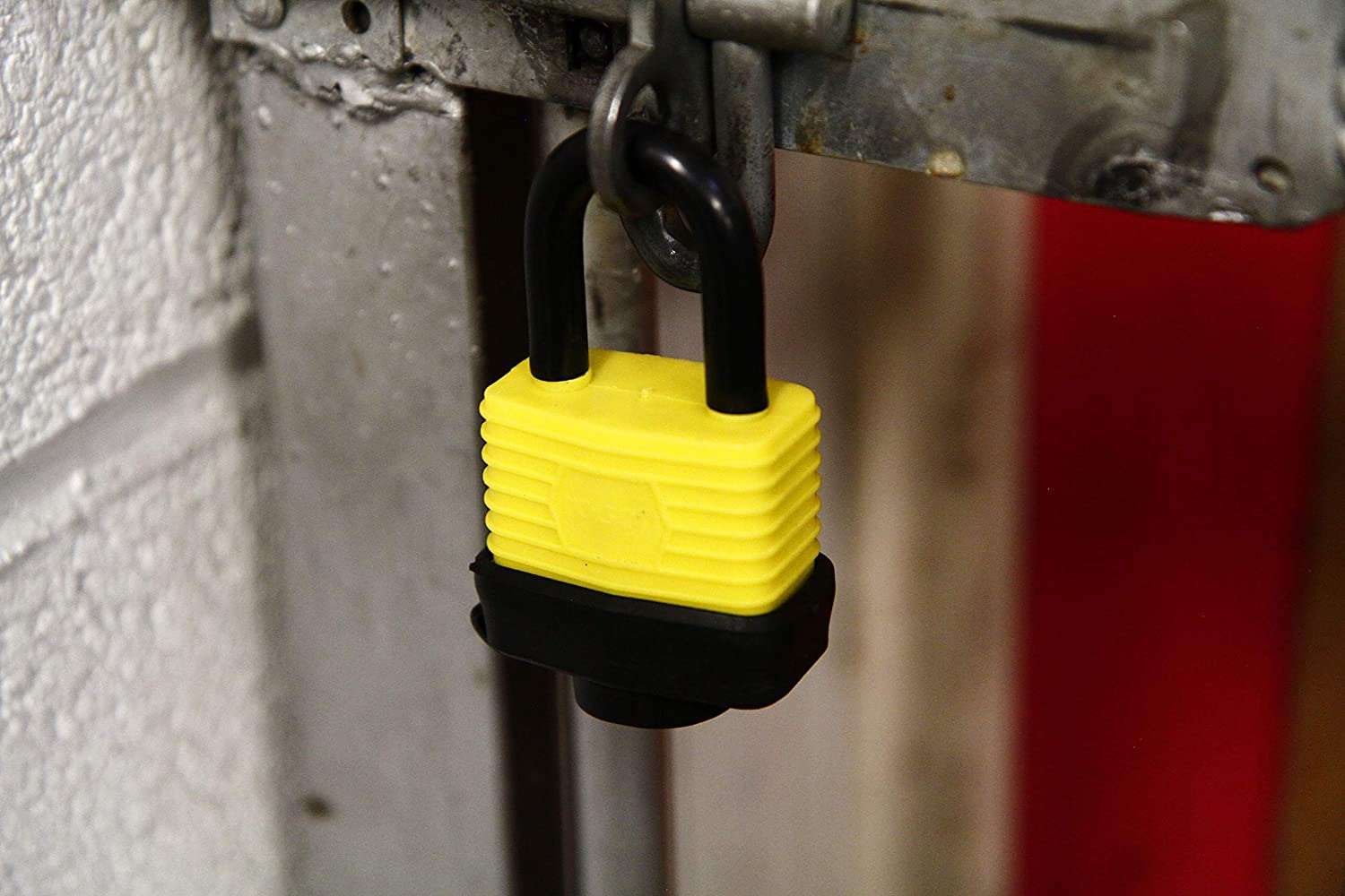 Rolson 66521 40 mm Weather Resistant Padlock, Yellow, 40mm - Image 4