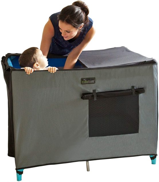 SnoozeShade Portable Blackout Blind and Canopy for Travel Cots