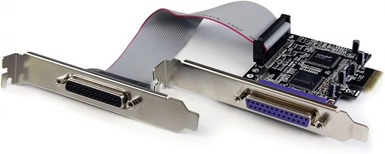 StarTech PEX2PECP2 2 Port PCI Express/PCI-e Parallel Adapter Card, IEEE 1284 with LP Bracket, 2x DB25 (F) PCIE Parallel Port Card