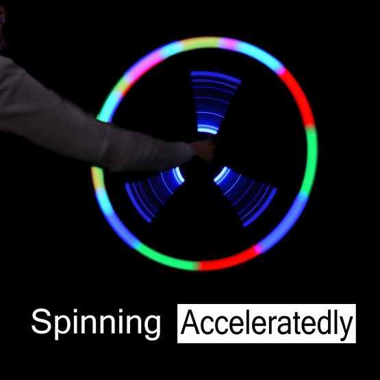 Nunki Toy LED Spinning Toy, Glow Stick Colorful Flash Light Toy Great Gift for Children Kids(Random Color) - Image 3