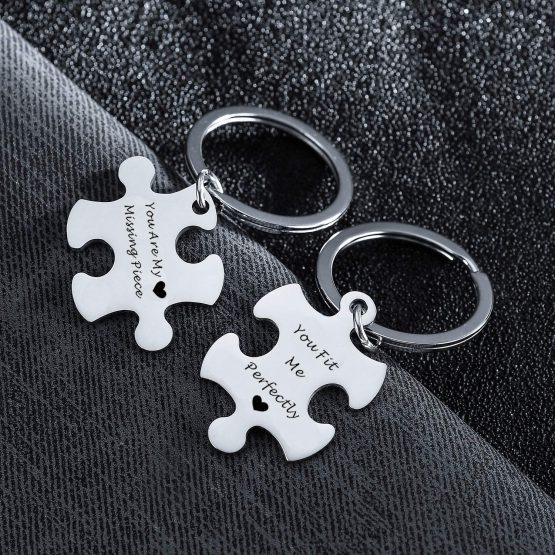 BESPMOSP Gifts for Couples Husband Wife Keychains Jewellery Best Friends Gifts Christmas Presents for Men Women (2PC My Person) - Image 3