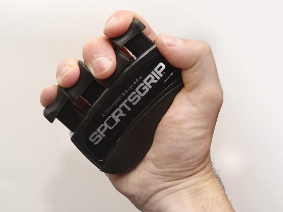 SPORTSGRIP Hand and Finger Exerciser (XTRA Hard - 9lbs / 4.0kg) - Best Ergonomic Finger Strengthener to Improve Grip for All Sport Athletes - Image 3