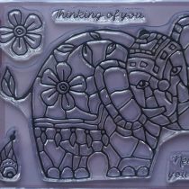 Francoise Collection - Clear Magic Stamps - Mosaic Elephant