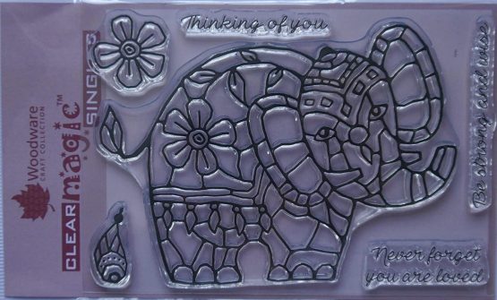 Francoise Collection - Clear Magic Stamps - Mosaic Elephant