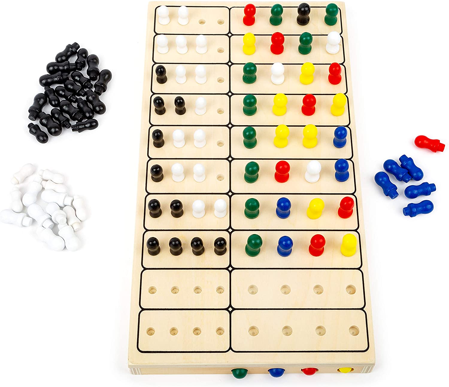 Small Foot 11364 Secret Code Logic Game, A Puzzle Game for 2 People, with A Practical Cloth Storage Bag, 100 Pieces - Image 2